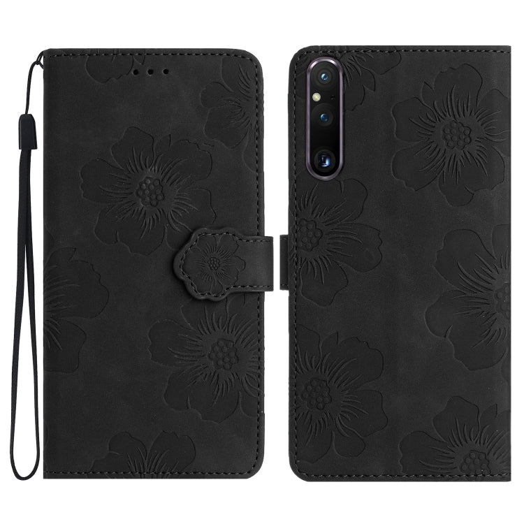 Custodia per cellulare in pelle con motivo floreale per Sony Xperia 10 VII