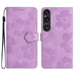 Custodia per cellulare in pelle con motivo floreale per Sony Xperia 10 VII