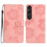 Custodia per cellulare in pelle con motivo floreale per Sony Xperia 10 VII