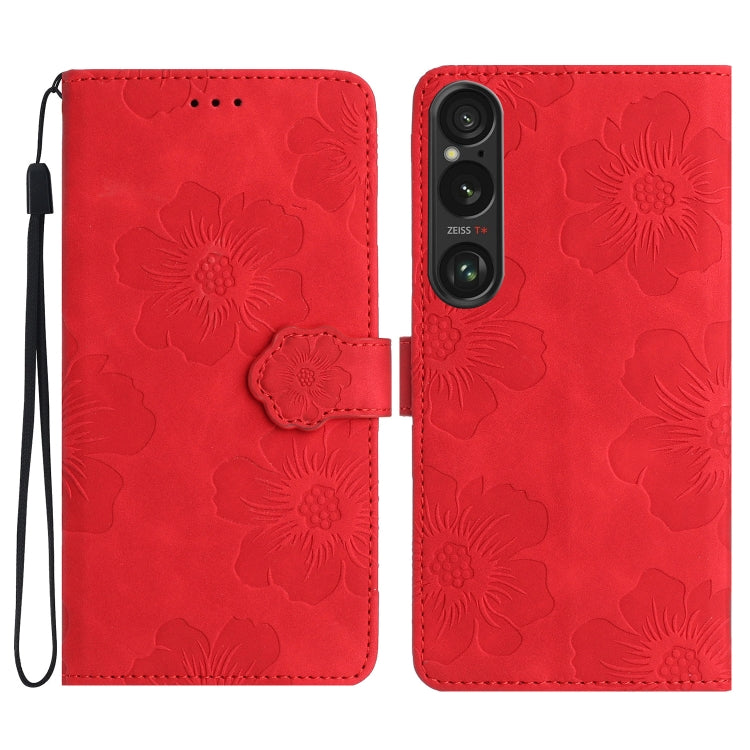 Custodia per cellulare in pelle con motivo floreale per Sony Xperia 10 VII
