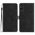 Custodia per cellulare in pelle con motivo floreale per Sony Xperia 10 VII