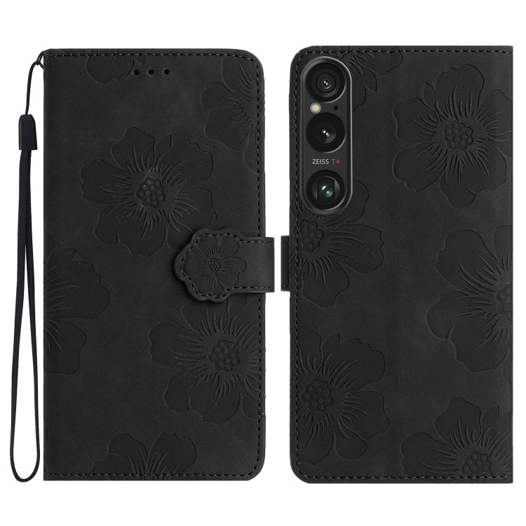 Custodia per cellulare in pelle con motivo floreale per Sony Xperia 10 VII
