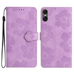 Custodia per cellulare in pelle con motivo floreale per Sony Xperia 10 VII