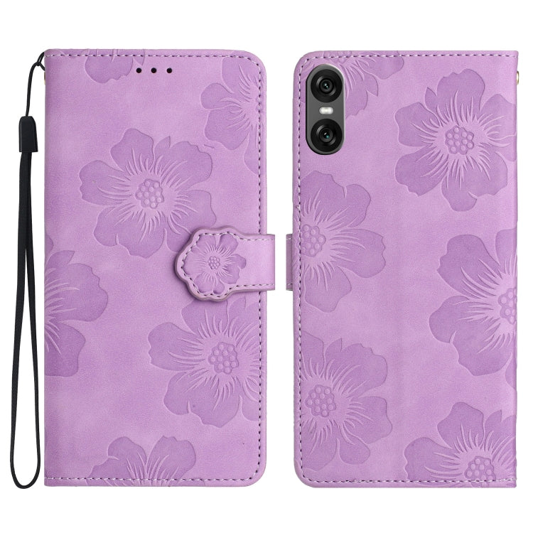 Custodia per cellulare in pelle con motivo floreale per Sony Xperia 10 VII