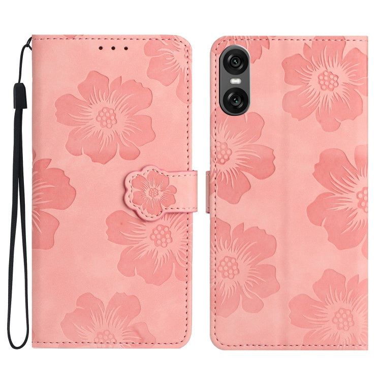 Custodia per cellulare in pelle con motivo floreale per Sony Xperia 10 VII