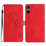 Custodia per cellulare in pelle con motivo floreale per Sony Xperia 10 VII