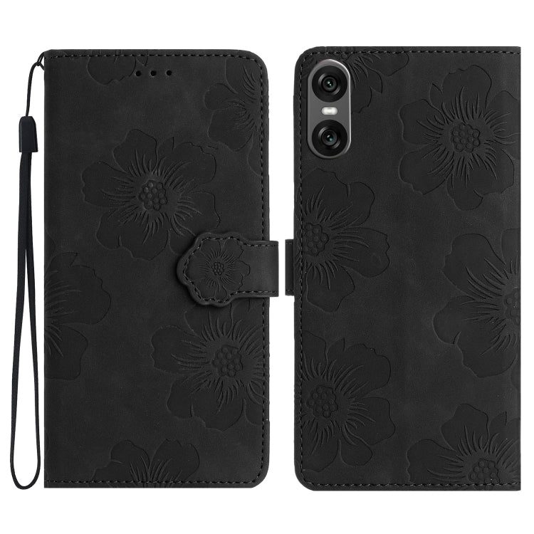 Custodia per cellulare in pelle con motivo floreale per Sony Xperia 10 VII