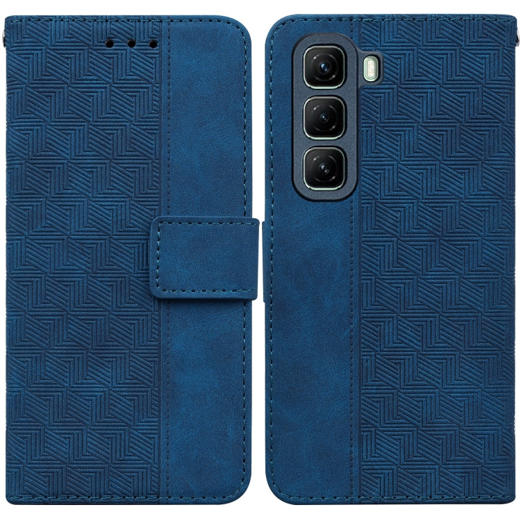 Custodia in pelle goffrata geometrica per Infinix Hot 50 Pro+ 4G