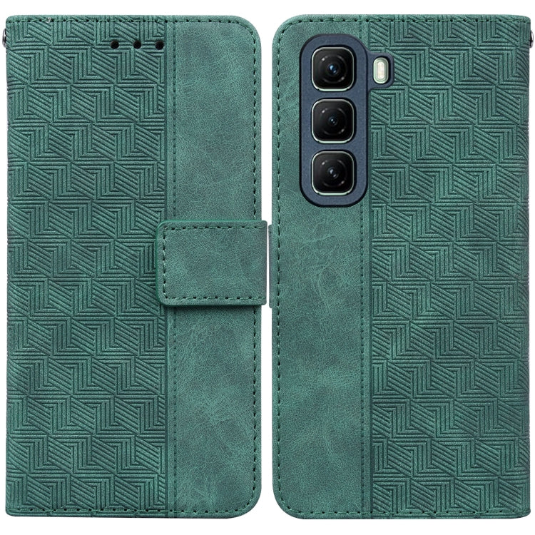 Custodia in pelle goffrata geometrica per Infinix Hot 50 Pro+ 4G