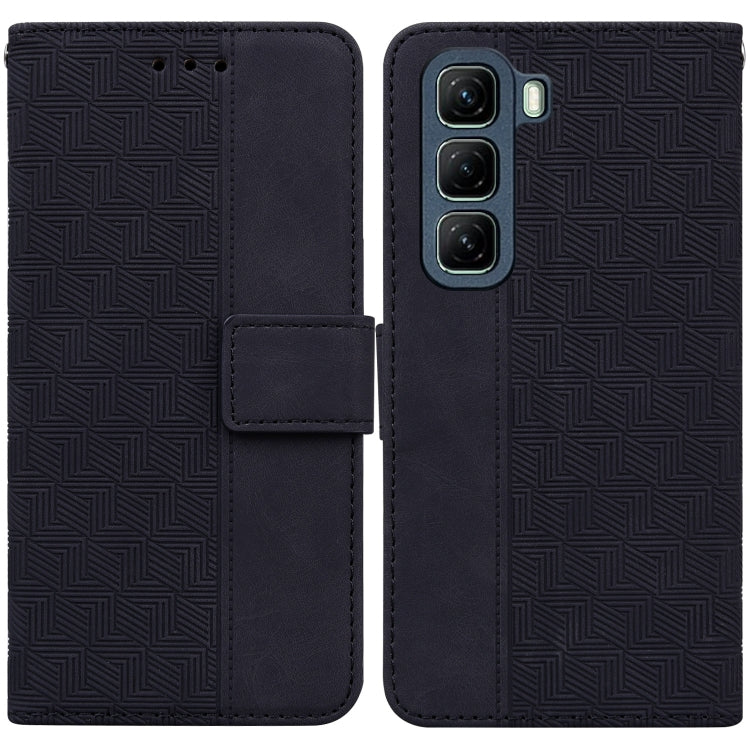 Custodia in pelle goffrata geometrica per Infinix Hot 50 Pro+ 4G