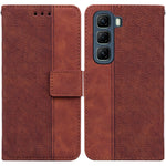 Custodia in pelle goffrata geometrica per Infinix Hot 50 Pro+ 4G