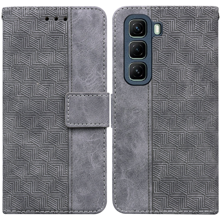 Custodia in pelle goffrata geometrica per Infinix Hot 50 Pro+ 4G