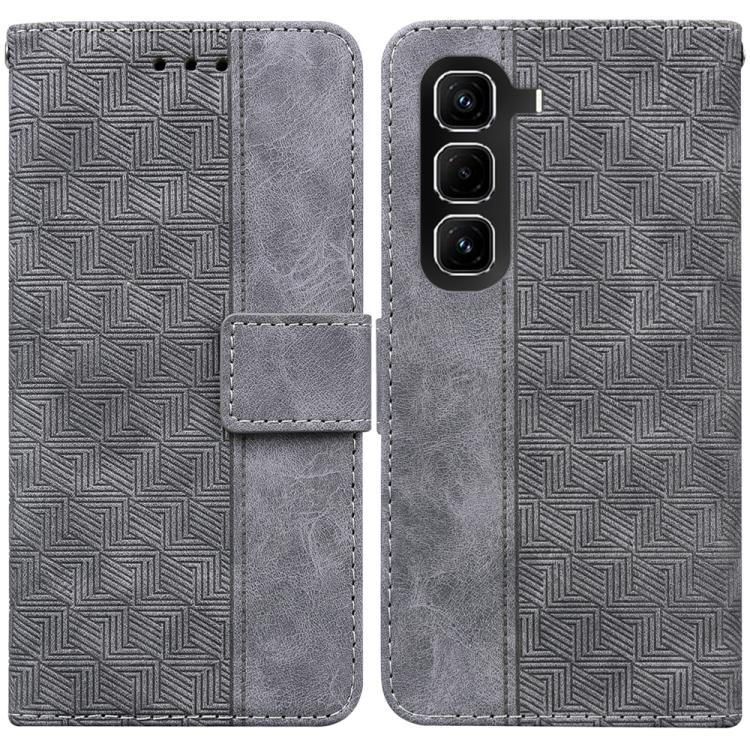 Custodia in pelle goffrata geometrica per Infinix Hot 50 Pro+ 4G