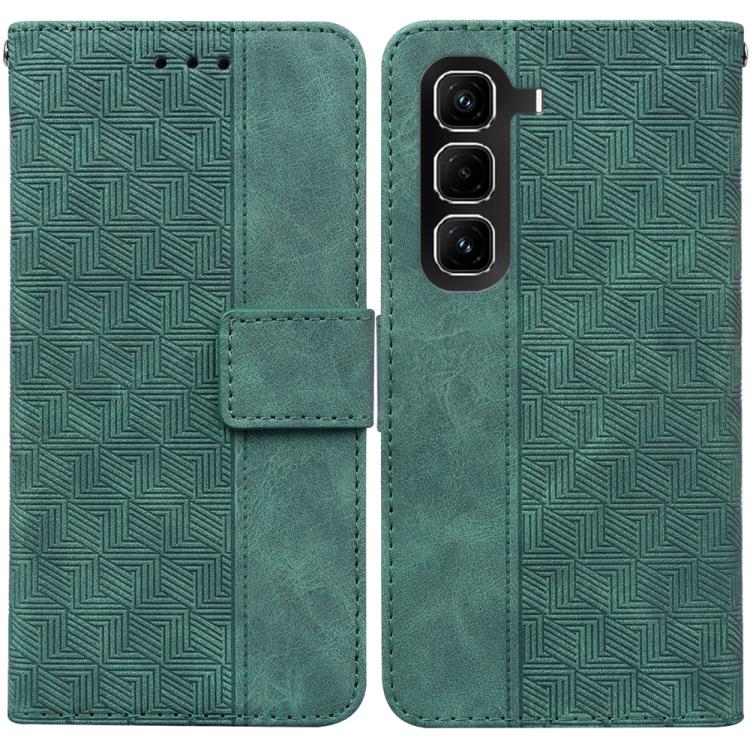 Custodia in pelle goffrata geometrica per Infinix Hot 50 Pro+ 4G
