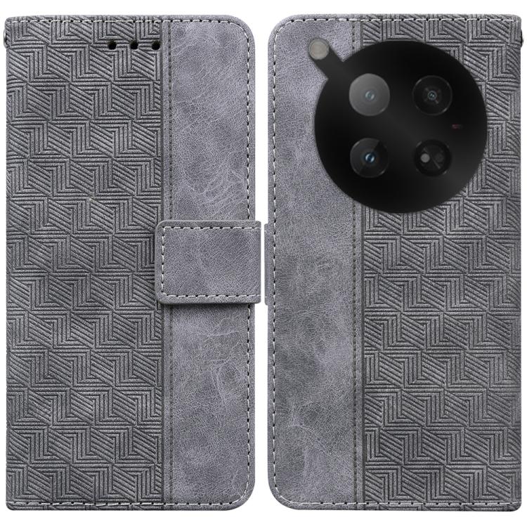 Custodia in pelle goffrata geometrica per Infinix Hot 50 Pro+ 4G