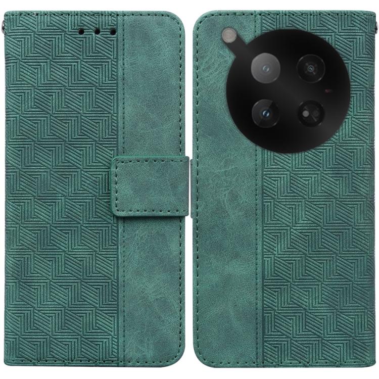 Custodia in pelle goffrata geometrica per Infinix Hot 50 Pro+ 4G