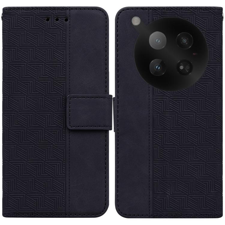 Custodia in pelle goffrata geometrica per Infinix Hot 50 Pro+ 4G