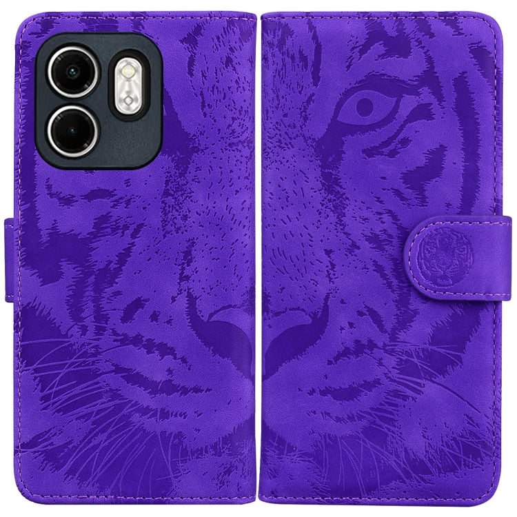 Custodia pelle con motivo a tigre per Infinix Note 50 Pro+ e Hot 50
