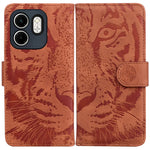 Custodia pelle con motivo a tigre per Infinix Note 50 Pro+ e Hot 50