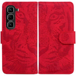 Custodia pelle con motivo a tigre per Infinix Note 50 Pro+ e Hot 50