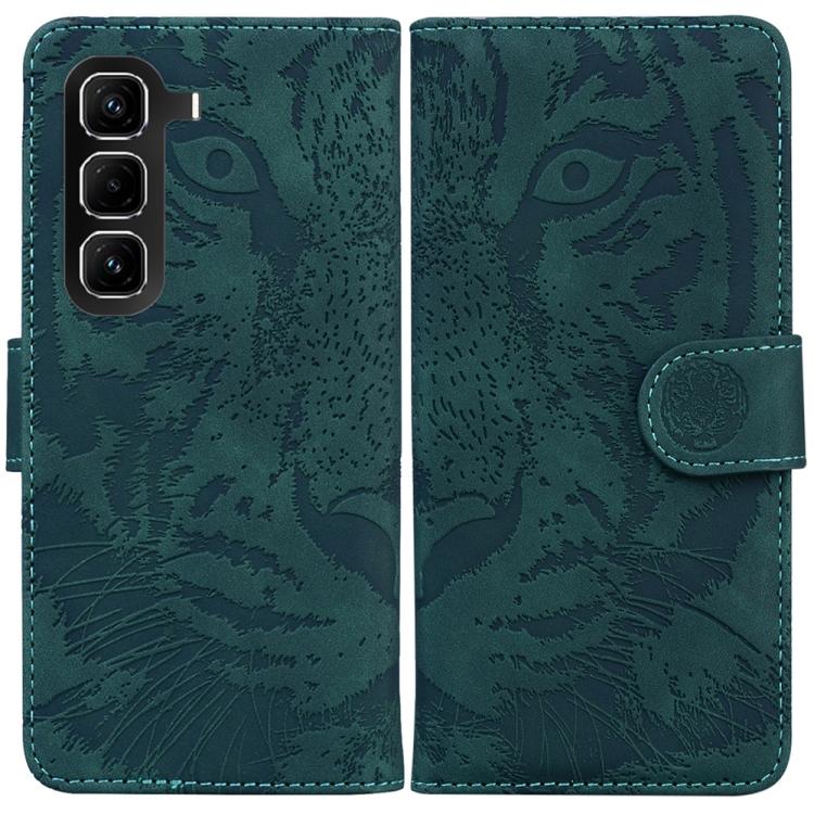 Custodia pelle con motivo a tigre per Infinix Note 50 Pro+ e Hot 50