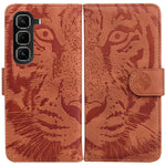 Custodia pelle con motivo a tigre per Infinix Note 50 Pro+ e Hot 50