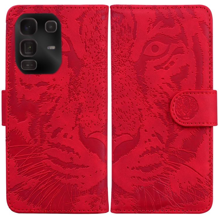 Custodia pelle con motivo a tigre per Infinix Note 50 Pro+ e Hot 50
