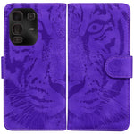 Custodia pelle con motivo a tigre per Infinix Note 50 Pro+ e Hot 50
