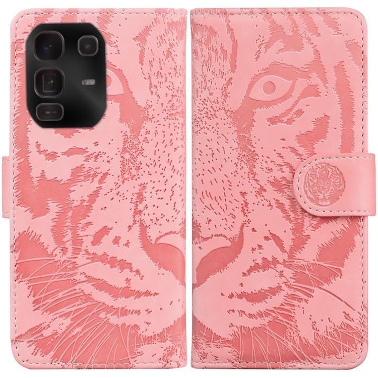 Custodia pelle con motivo a tigre per Infinix Note 50 Pro+ e Hot 50
