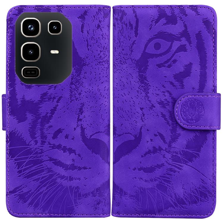 Custodia pelle con motivo a tigre per Infinix Note 50 Pro+ e Hot 50