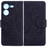 Custodia in pelle con motivo a tigre per Tecno Camon 20 Pro 5G