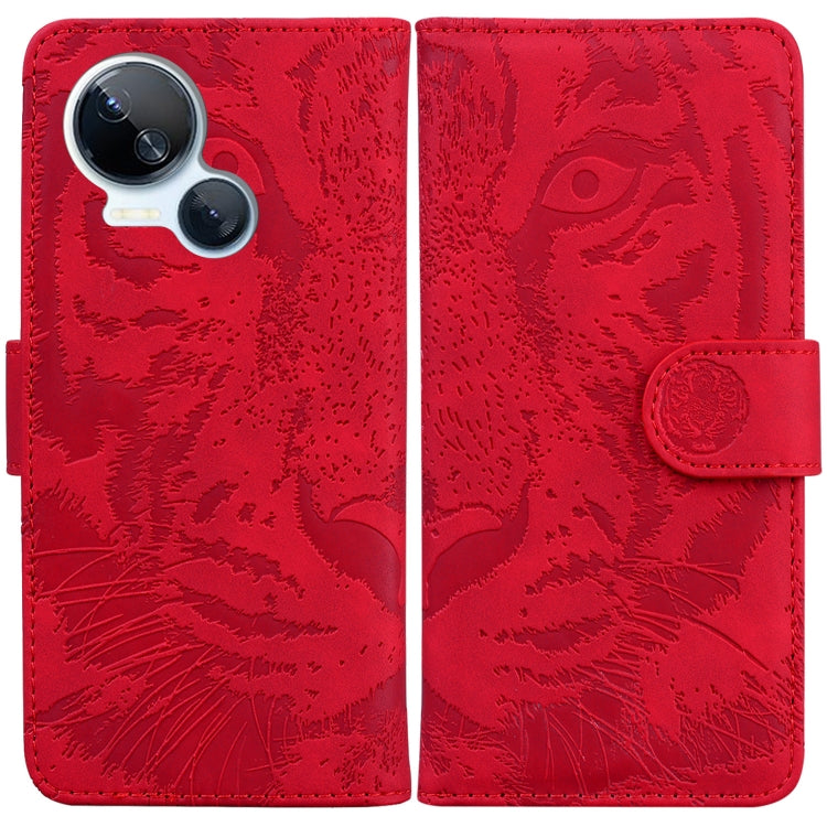 Custodia in pelle con motivo a tigre per Tecno Camon 20 Pro 5G