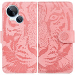 Custodia in pelle con motivo a tigre per Tecno Camon 20 Pro 5G