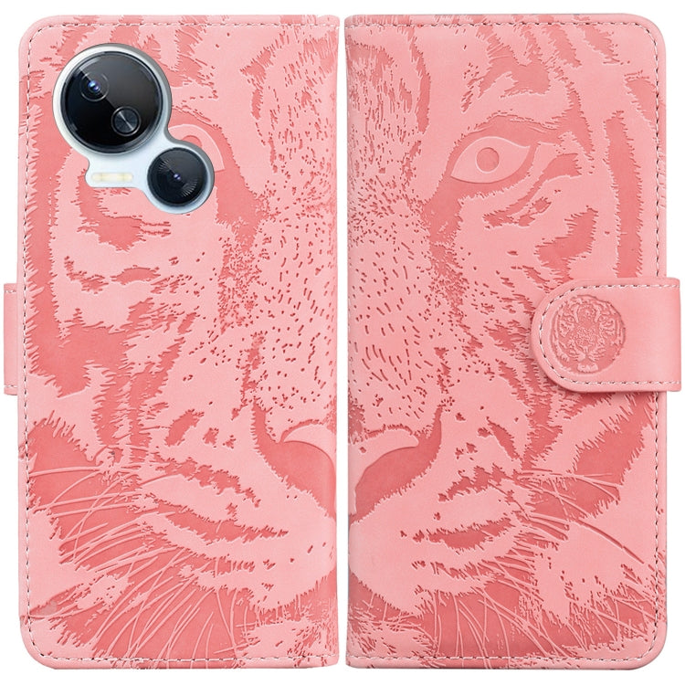 Custodia in pelle con motivo a tigre per Tecno Camon 20 Pro 5G