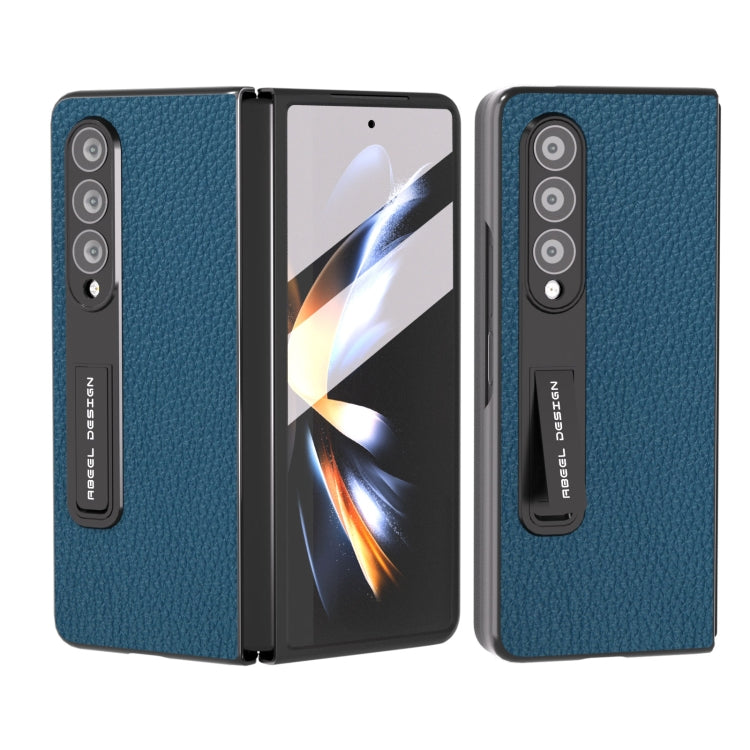 Custodia in pelle Litchi per Samsung Galaxy Z Fold3 5G