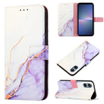 Custodia in pelle con supporto orizzontale per Sony Xperia 1 VIII