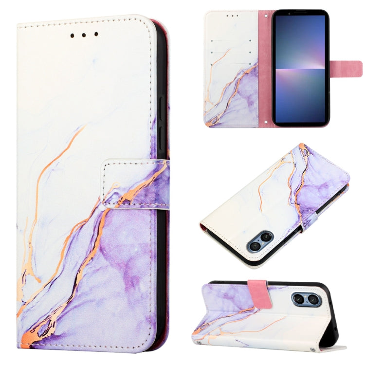 Custodia in pelle con supporto orizzontale per Sony Xperia 1 VIII