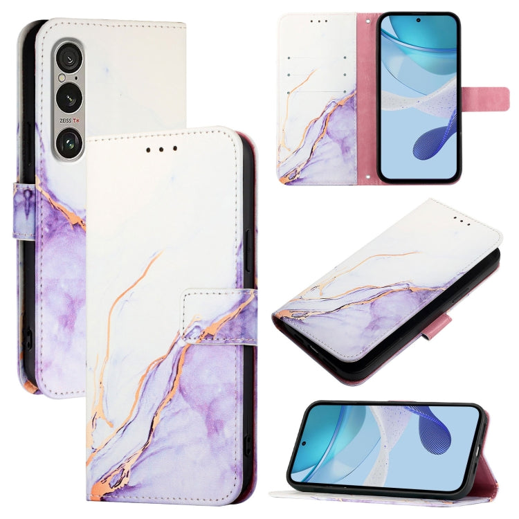 Custodia in pelle con supporto orizzontale per Sony Xperia 1 VIII