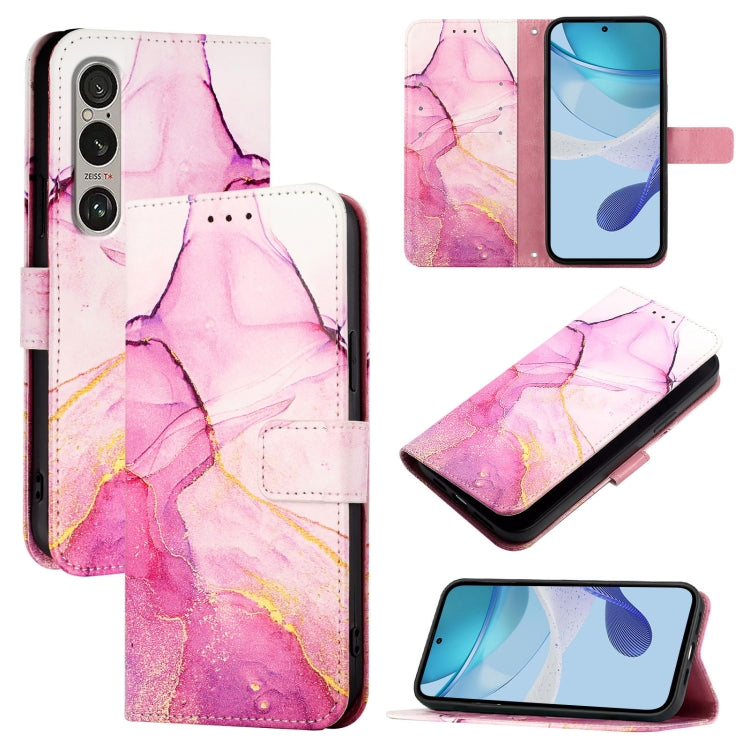 Custodia in pelle con supporto orizzontale per Sony Xperia 1 VIII