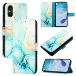 Custodia in pelle con supporto orizzontale per Sony Xperia 1 VIII