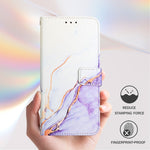 Custodia in pelle con supporto orizzontale per Sony Xperia 1 VIII