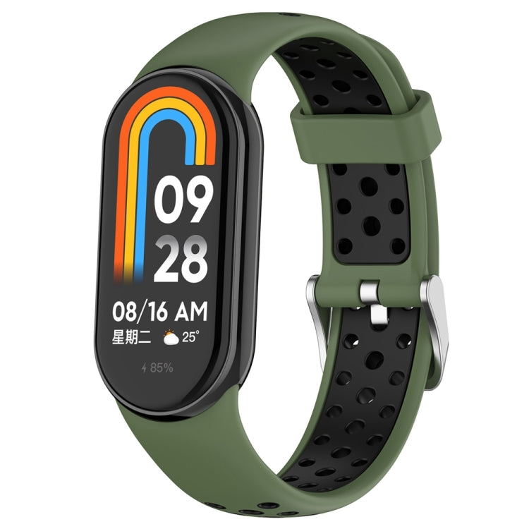 Cinturino in silicone bicolore per Xiaomi Mi Band 8