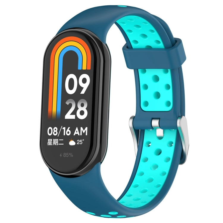 Cinturino in silicone bicolore per Xiaomi Mi Band 8