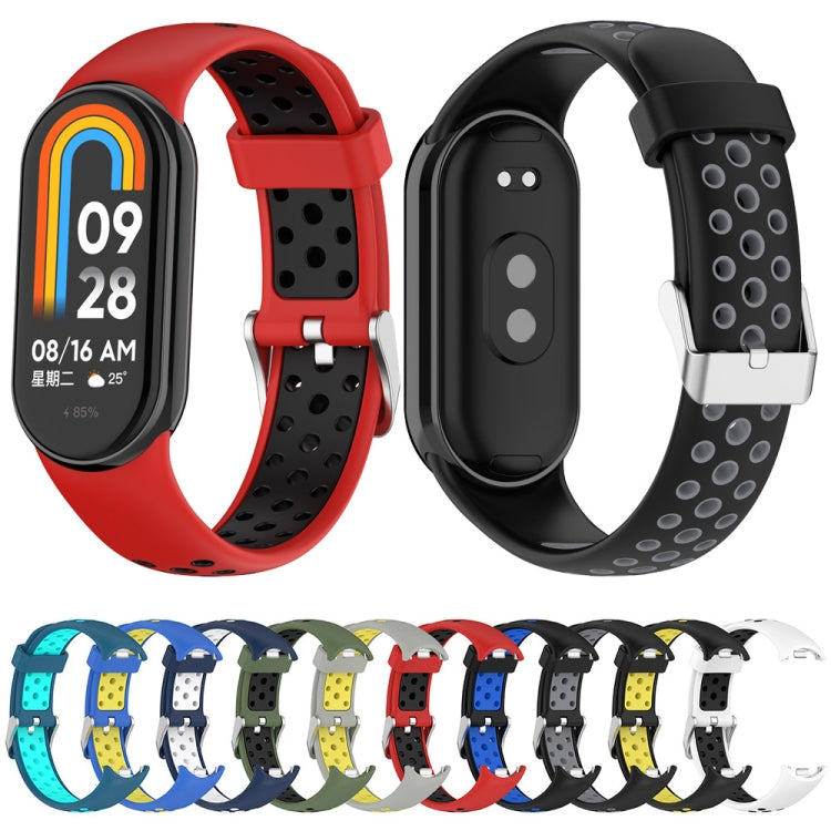 Cinturino in silicone bicolore per Xiaomi Mi Band 8