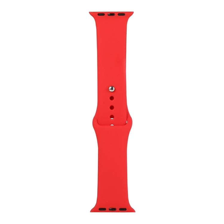 Cinturino di ricambio per orologio in silicone, sezione corta (femmina), For Apple Watch Ultra 49mm / Series 8&7 45mm / SE 2&6&SE&5&4 44mm / 3&2&1 42mm