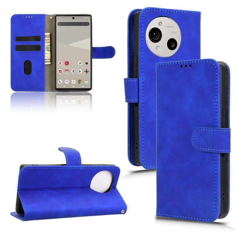Custodia in pelle con vibrazione magnetica per Sharp Aquos