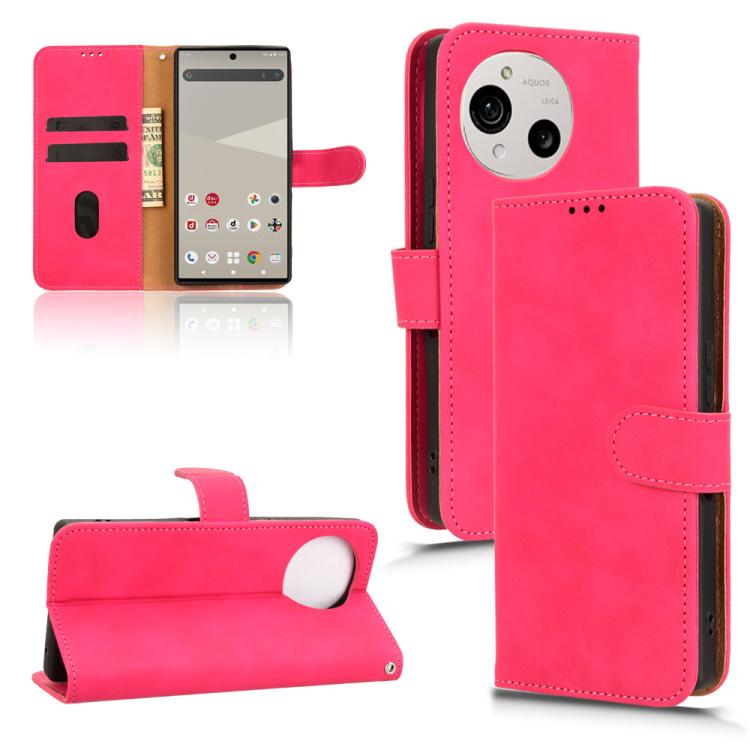 Custodia in pelle con vibrazione magnetica per Sharp Aquos