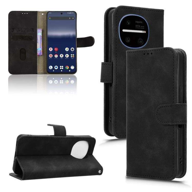 Custodia in pelle con vibrazione magnetica per Sharp Aquos