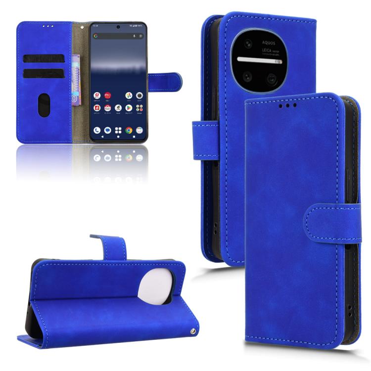 Custodia in pelle con vibrazione magnetica per Sharp Aquos