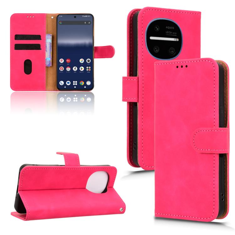 Custodia in pelle con vibrazione magnetica per Sharp Aquos